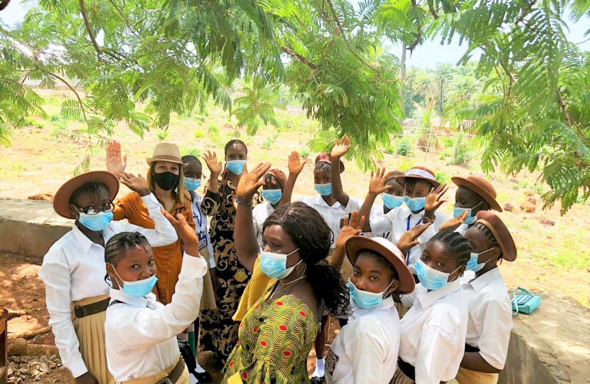 Sierra Leone girls education visit 
