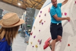 Helen Grant MP and Robert Woods on visit to The Climbing Experience, Maidstone.